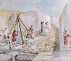 der Platz des Brunnens